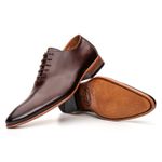 Sapato Social Masculino Wholecut Premium Estilo Italiano em Couro