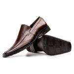 Sapato Social Masculino Loafer Estilo Italiano Vicenza em Couro 