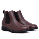 Bota Chelsea Couro Café Adam