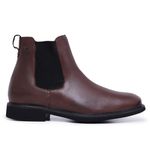 Bota Chelsea Couro Café Adam