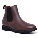 Bota Chelsea Couro Café Adam