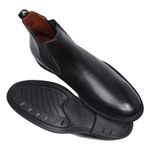 Bota Chelsea Couro Preto Adam