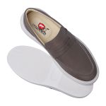 Sapato Loafer Mocassim Master Couro Verde Oliva