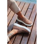 Sapato Loafer Mocassim Master Carmurça Taupe