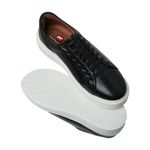 Tênis de Amarrar Minimalista Preto Sola Alta Clean