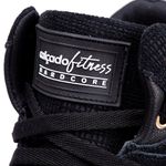 Tênis Sneaker Unissex Couro Legitimo Preto Calçado Fitness
