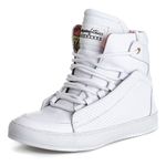 Tênis Sneaker Dragon Feminino Couro Legitimo Branco 