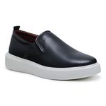 Slip On Couro Preto Cloud