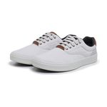 Sapatênis Casual BS Lona Branco Palmilha de Gel 