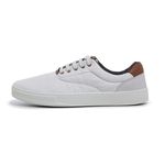 Sapatênis Casual BS Lona Branco Palmilha de Gel 