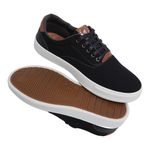Sapatênis Casual BS Lona Preto Palmilha de Gel 