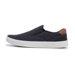 Sapatênis Slip on BS Lona Azul Palmilha de Gel 
