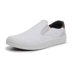 Sapatênis Slip on BS Lona Branco Palmilha de Gel 