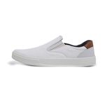 Sapatênis Slip on BS Lona Branco Palmilha de Gel 