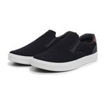 Sapatênis Slip on BS Lona Preto Palmilha de Gel Copia