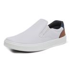 Sapatênis Slip on BS Couro Ecológico Cinza Palmilha de Gel 