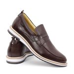 Loafer Couro Legítimo Café Rover 