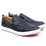 Loafer Couro Legítimo Azul Marinho Aston 