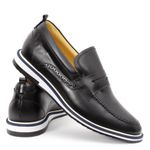 Loafer Couro Legítimo Preto Rover 