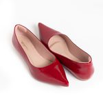 Sapatilha Verniz Molhado Malbec