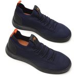Tênis Meia Masculino Casual Confortável Leve Azul Marinho