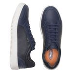 Tênis Casual Masculino Azul Marinho Confortável