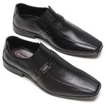 Sapato Social Masculino Casual Elegante Preto Calce Fácil