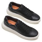 Tênis Masculino Preto Casual Solado Leve