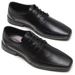 Sapato Social Masculino Casual Elegante Preto Cadarço