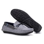 Mocassim Sapato Casual Masculino Cinza