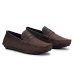Mocassim Sapato Casual Masculino Café