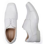 SAPATO MASCULINO EM COURO BRANCO CADARÇO