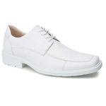 SAPATO MASCULINO EM COURO BRANCO CADARÇO