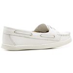 Mocassim Dockside Feminino Conforto Couro Legitimo Branco