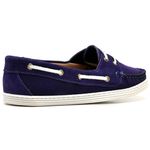 Mocassim Dockside Feminino Conforto Couro Legitimo Nobuck Violeta