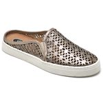 Mule Babuche Feminino Laser Prata Velho