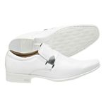 Sapato Branco Masculino com fivela - Sola Paris Branco 