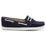 Mocassim Dockside Feminino Conforto Couro Legitimo Azul Marinho