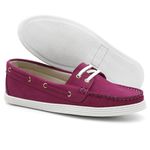 Mocassim Dockside Feminino Conforto Couro Legitimo Pink