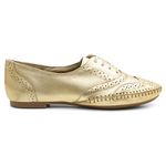 Sapato Oxford Feminino Confort Ouro