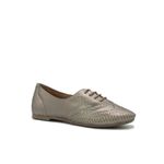 Sapato Oxford Feminino Confort Prata Velho 