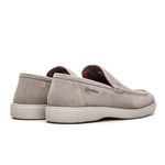 Mocassim Santorini Camurça Prata