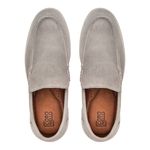 Mocassim Santorini Camurça Prata