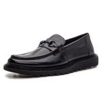 Sapato Loafer Monet em Couro All Black