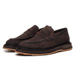Sapato Loafer London em Couro Selaria Café
