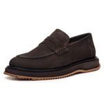 Sapato Loafer London em Couro Selaria Café