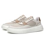 Tênis Casual Ravi em Couro Off White 