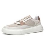 Tênis Casual Ravi em Couro Off White 