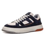 Tênis Casual Charles em Couro Marinho