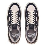 Tênis Casual Charles em Couro Marinho